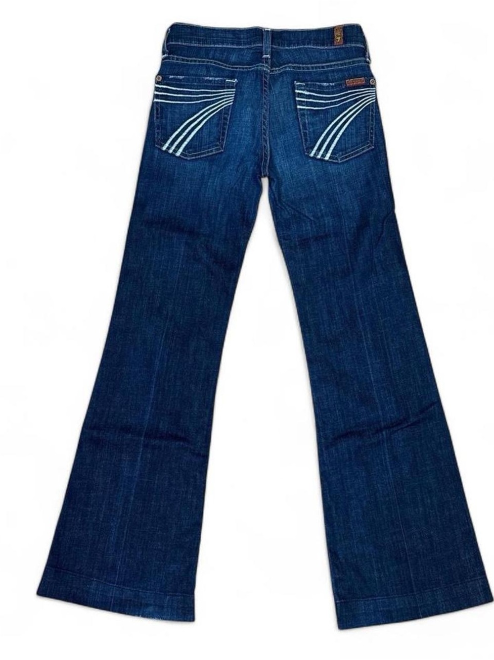 Size 24 Vintage y2k 7 for all mankind dark wash “dojo” flare jeans